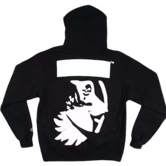 Virgil Abloh x Figures of Speech Black ICA Grim Reaper Hoodie - Picture 2 of 3